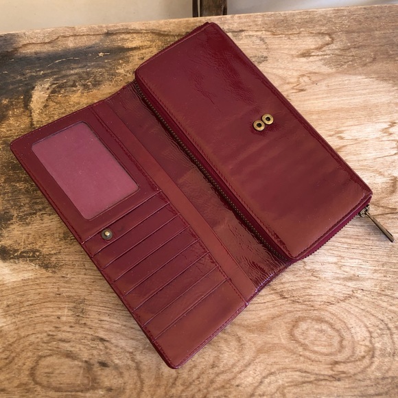 SOLD—NORDSTROM Red Patent Leather Wallet Clutch - Picture 8 of 8